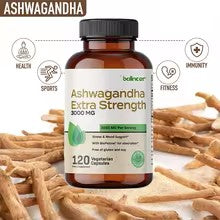 Balincer Ashwagandha Capsules | Ashwagandha Extract Supplement | Boost Energy, Relieve Stress, Support Mood & Focus